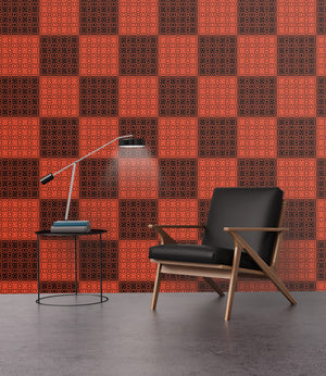 Plaid in Orange - Wallpapers.com