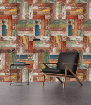 Vintage Wood Panels III - Wallpapers.com