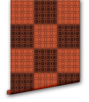 Plaid in Orange - Wallpapers.com