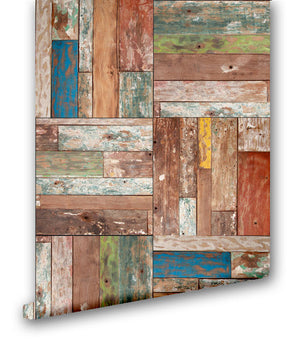 Vintage Wood Panels III - Wallpapers.com